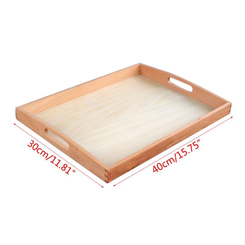 Kids Wooden Tray Toy Organizer Early Teaching Aid Good Habit Training Baby 72XC