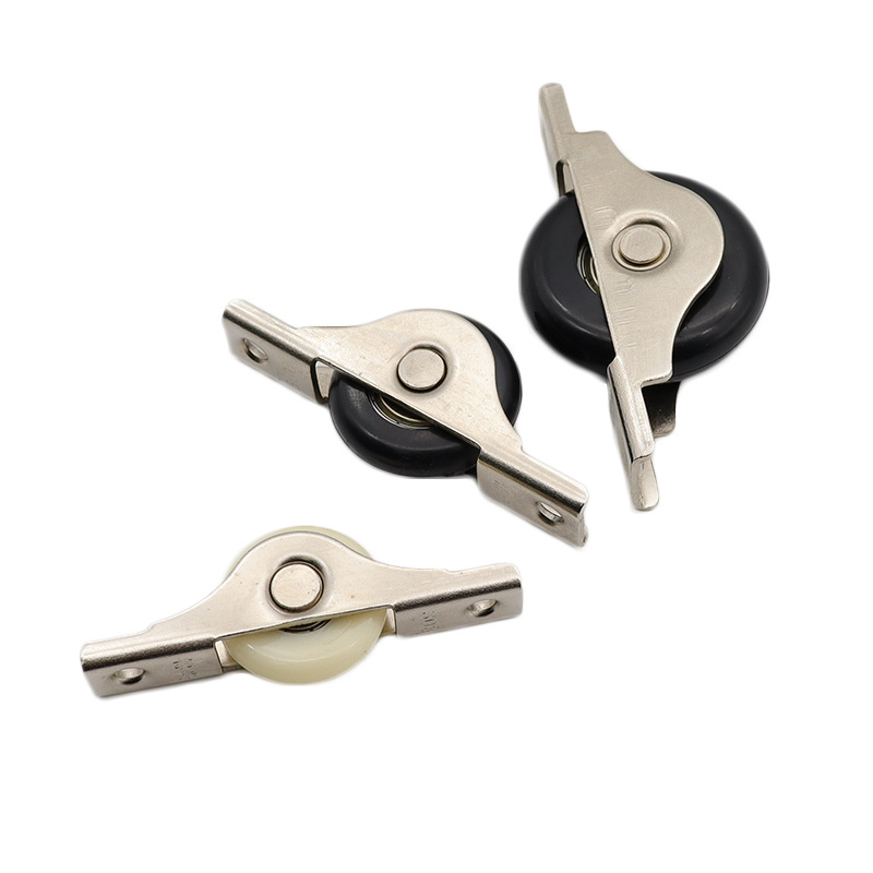 4Pcs 25mm Bear 20KG Sliding Door Roller Cabinet Nylon Caster Wheel Pulley Runners for Wardrobe Window Furniture Hardware Tools