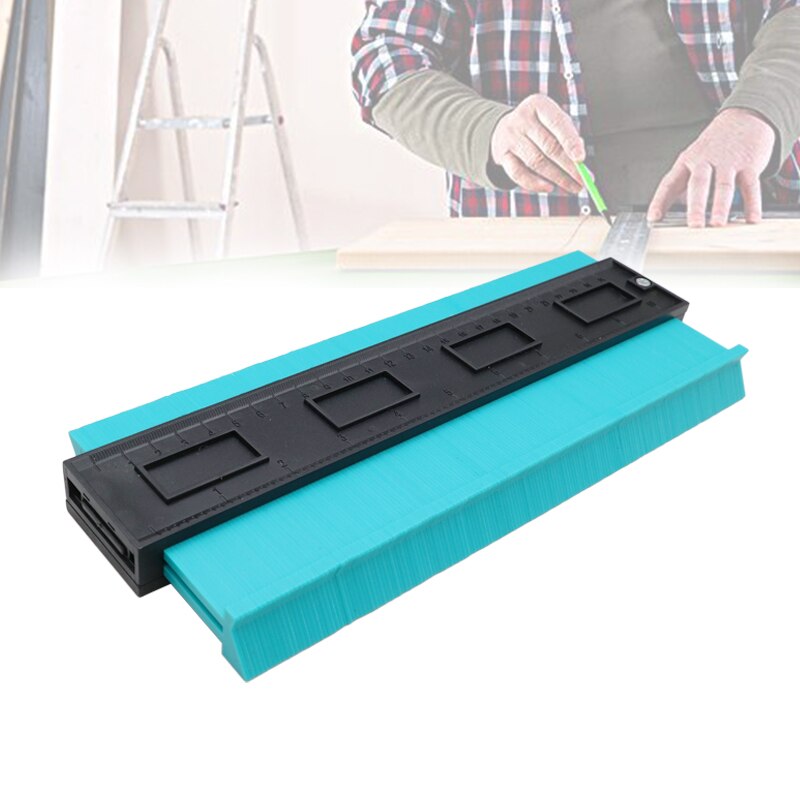 Contour Gauge Duplicator Profile Measuring Tool Contour Duplication Gauge Contour Template Plastic Contour Copy Shape Duplicator: 10 inch Green