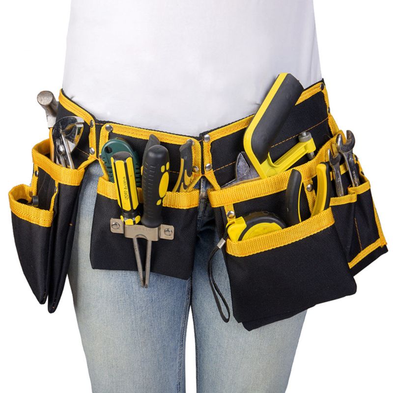 Multi-functional Electrician Tool Bag Waist Pouch Belt Storage Holder Organizer Electricians Tool Pouch Kit Bag