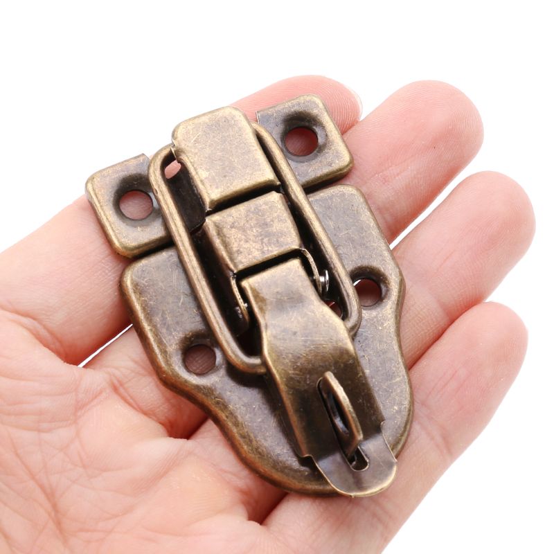 Cerradura de caja de herramientas Vintage, hebilla de Metal antigua, caja de maleta, cierre de palanca, cerrojo, herrajes para muebles
