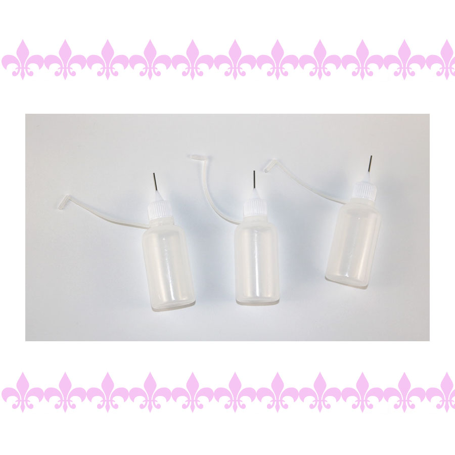 6Stck 30ml Nadelspitze Kleber Flasche DIY Papier Kunst Werkzeug Handwerk Parper Präzision Flasche Nadel Flasche Applikator