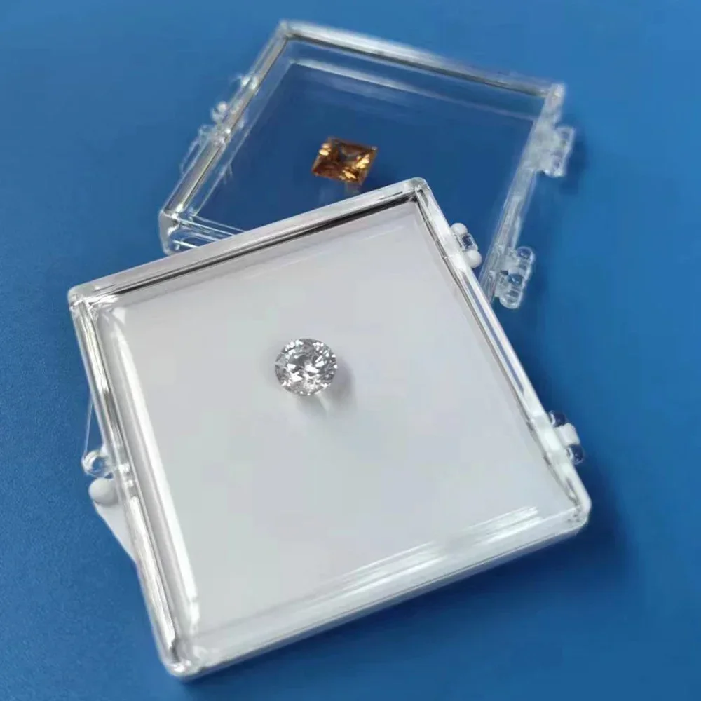 Lose Diamant Schmuck Display Box Edelsteine Stein Lagerung Organizer Klebrige Strass Vitrine Edelstein Verpackung Box Edelstein Box