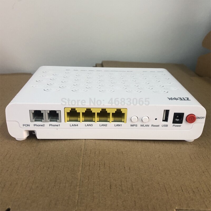 Original novo f460 v5 zte epon modem 4fe + sem fio wifi usb 2tel inglês firmware sip ftth fibra óptica terminal onu