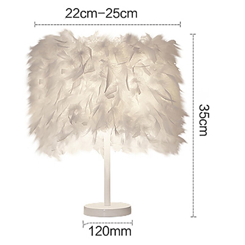 Wsfs fjäderlampa  e27 bordslampa för baby barn barn sovrum droplight belysning dekor us plug