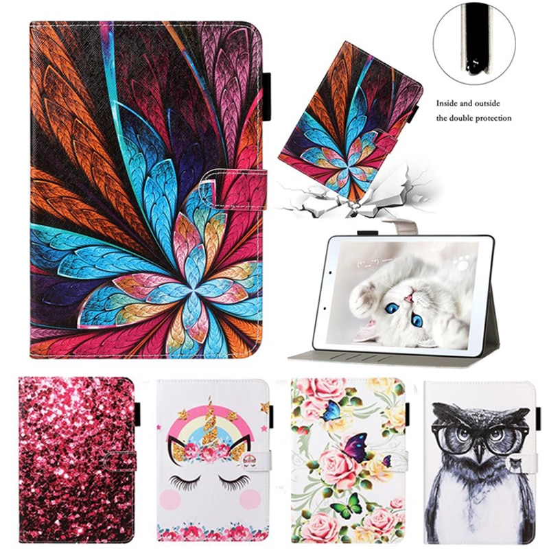 Case For Samsung Galaxy Tab A 8.0 SM-T290 SM-T295 T297 Case Leather Printed Capa Tablet for Samsung Tab A T290 8.0 Cover