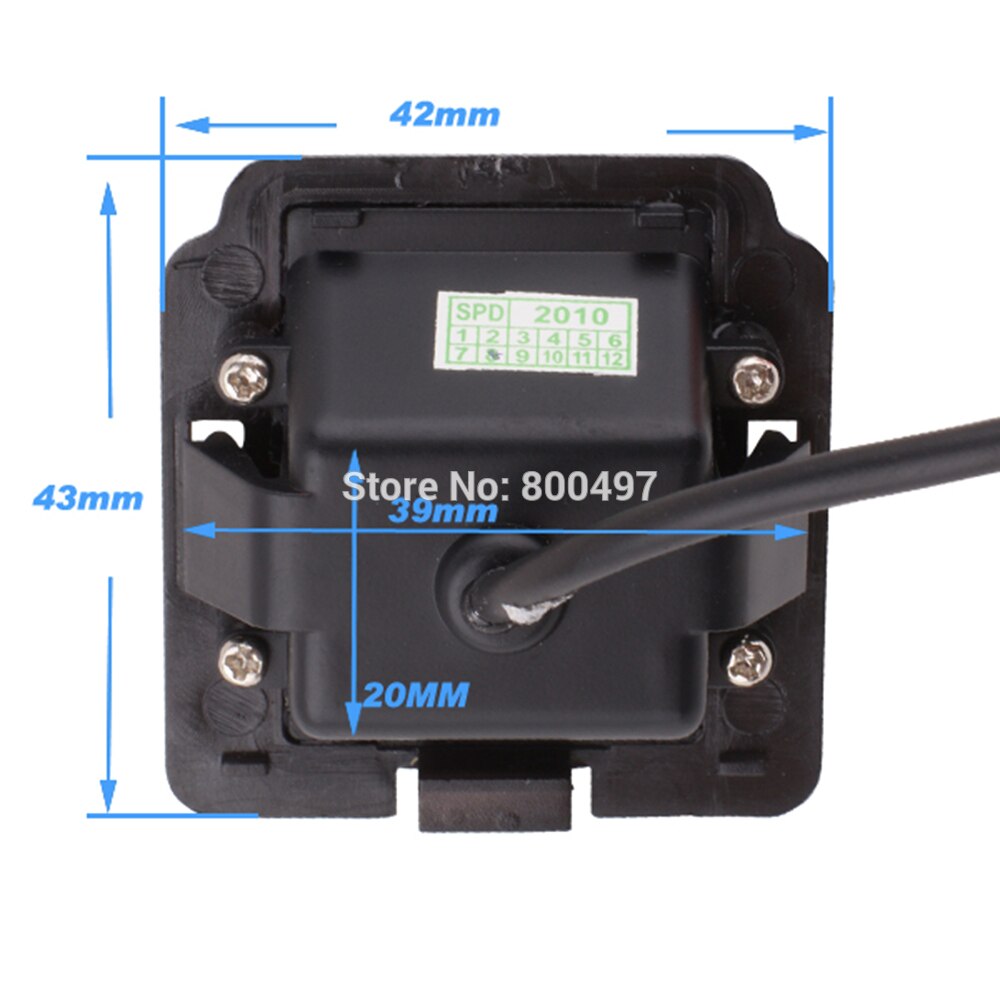 HD CCD Car Rear View Reverse Camera Parking Backup Parking Assistance Camera IP67 for Mitsubishi Outlander 2007 -