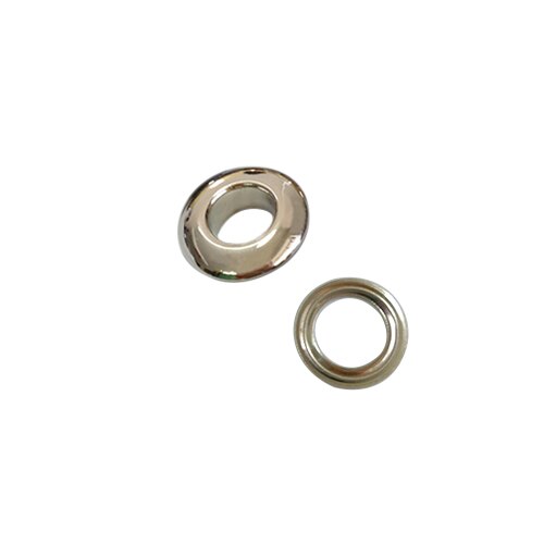 Œillets en laiton sans couture, 8mm x 16mm, 7 couleurs, , 100 lots, , eyelets-16MM: Nickle