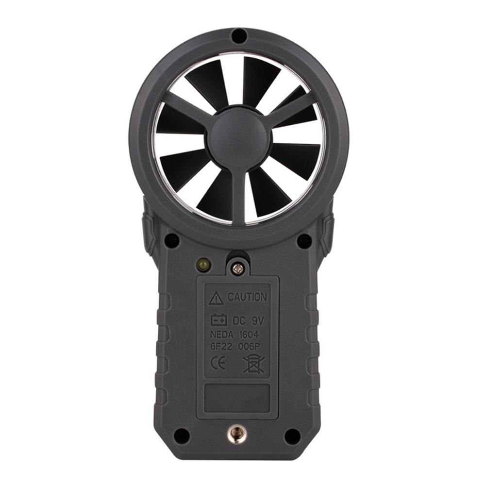 Anemometer met dubbele functie, thermometer, zakformaat, digitale windmeter met achtergrondverlichting, draagbare meetinstrumenten