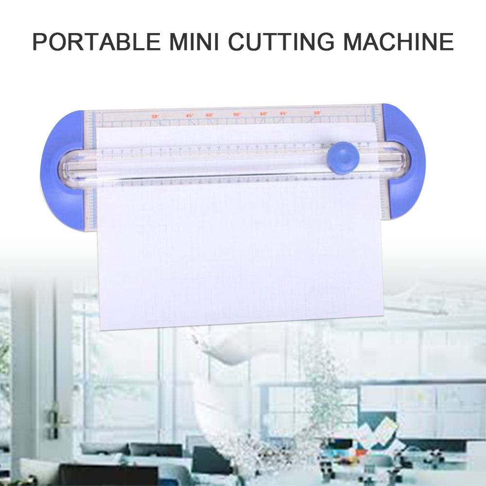 Guillotine Cutter Trimmer with Pull-Out Ruler Plastic Labels Scrapbooking Photo Portable Office Electronics School Supplies