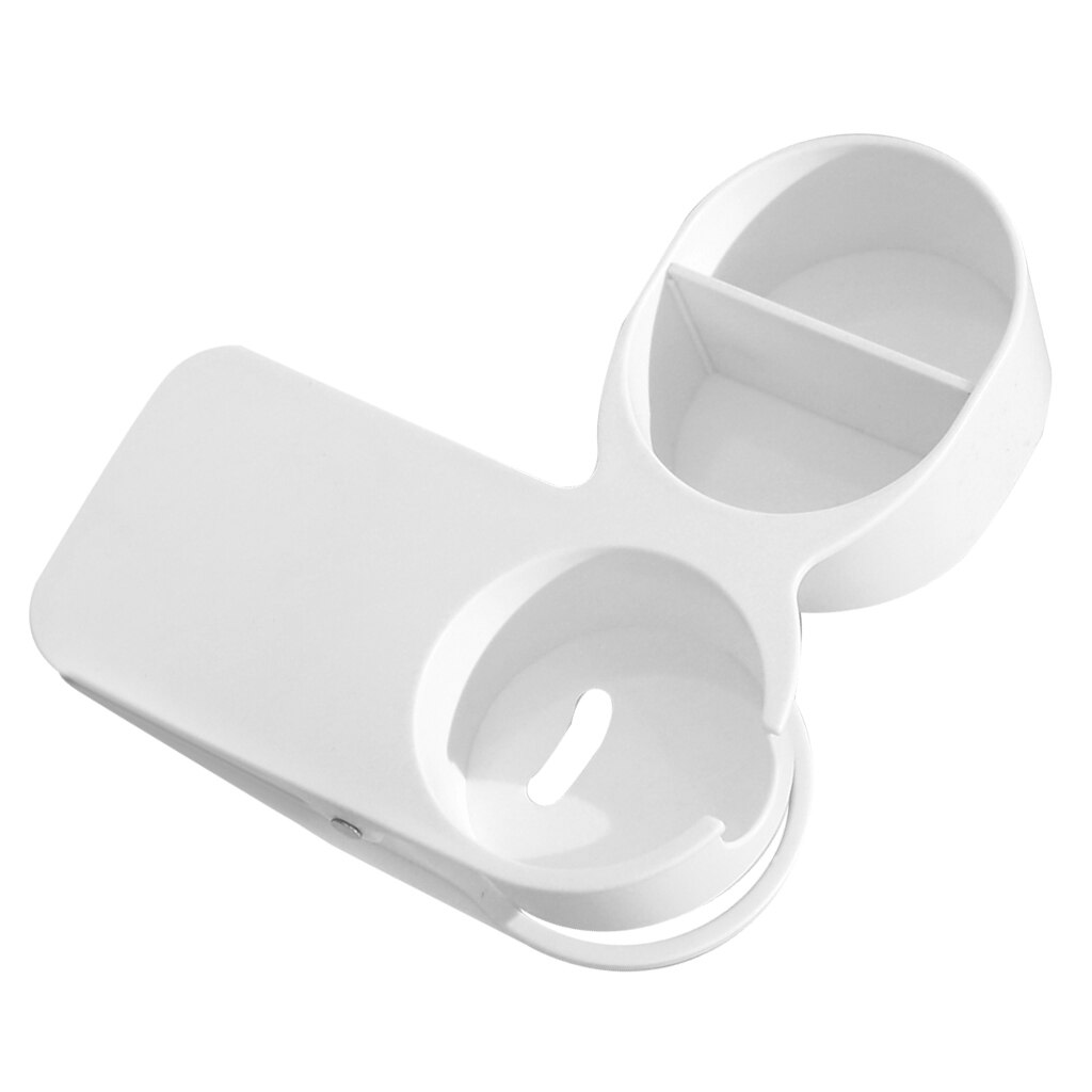Cup Holder Clip Office Table Desk Side Huge Clip Clamp for Water Drink Coffee Tea Cups within 8cm Diameter: white