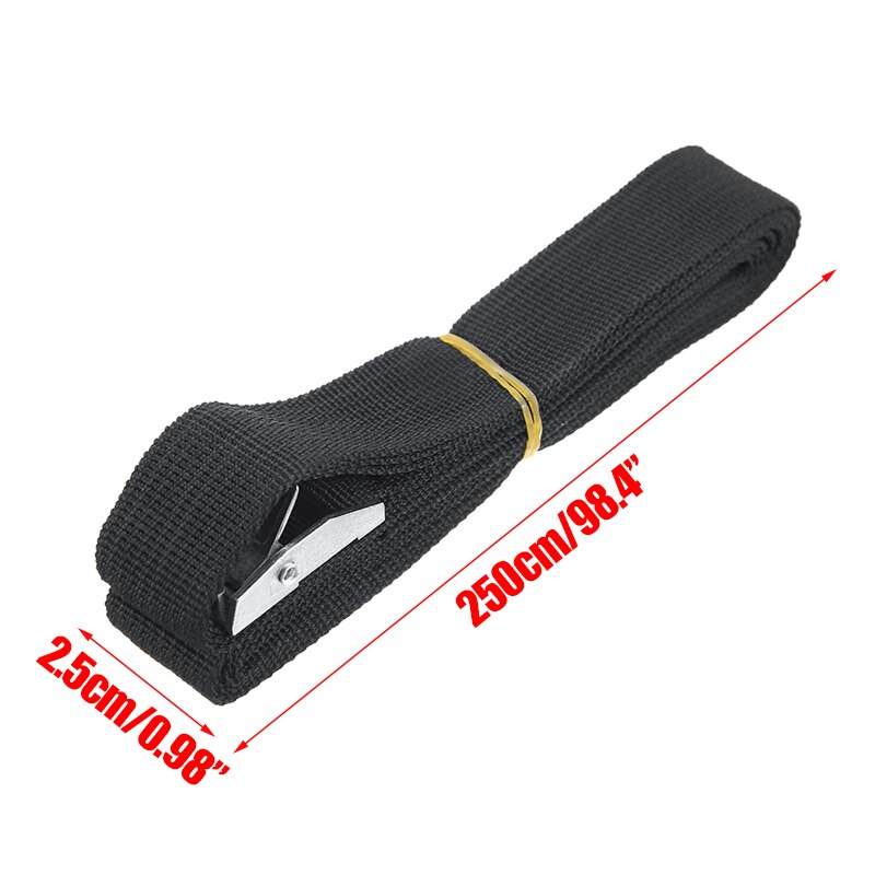 6 stk / sett 8- fot 250cm bagasje nylon stropp skralle stropp kam spenne bil suv lastebil tilbehør verktøy