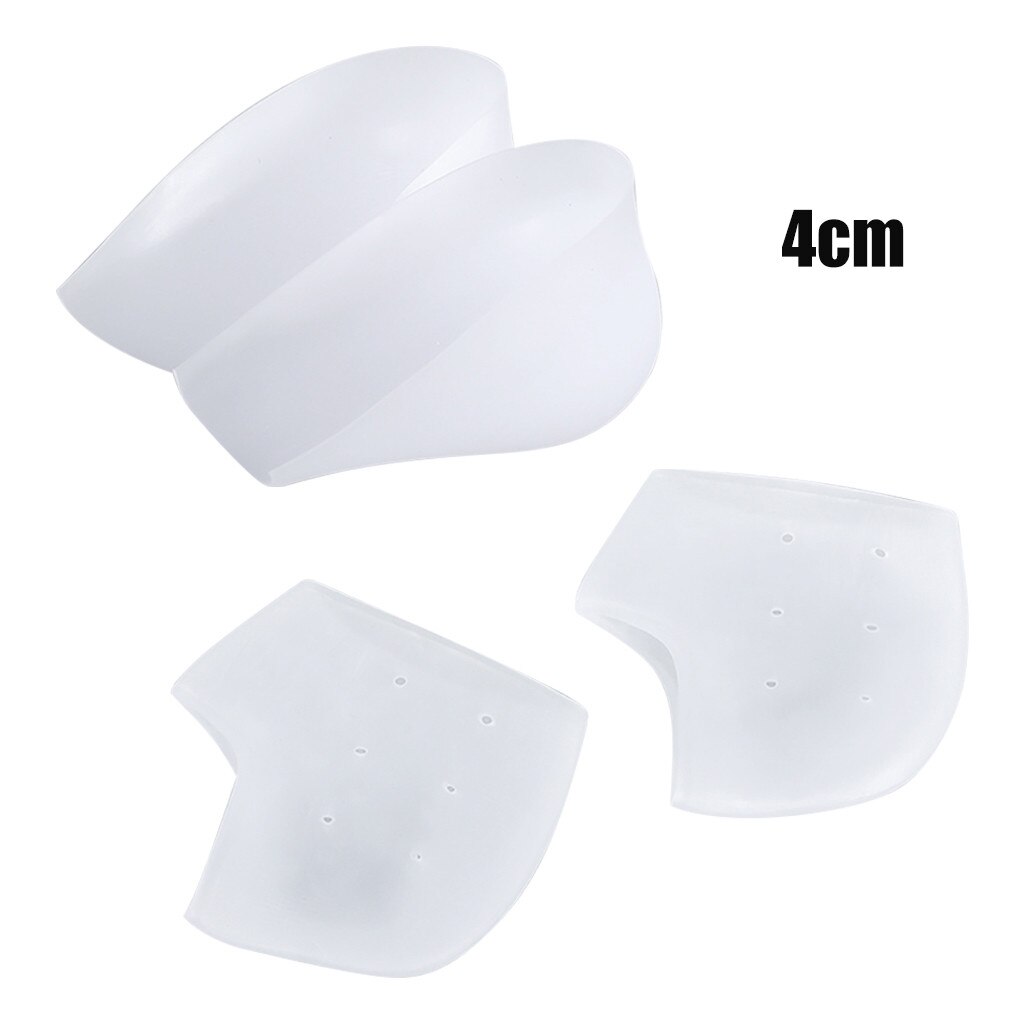 Rehausseur de repose-pieds dissimulé, 1 paire de semelles invisibles pour augmenter la hauteur, coussinets de rehaussement de pieds en Silicone, outil pour enfiler des chaussettes, 4/5cM: 4cm 