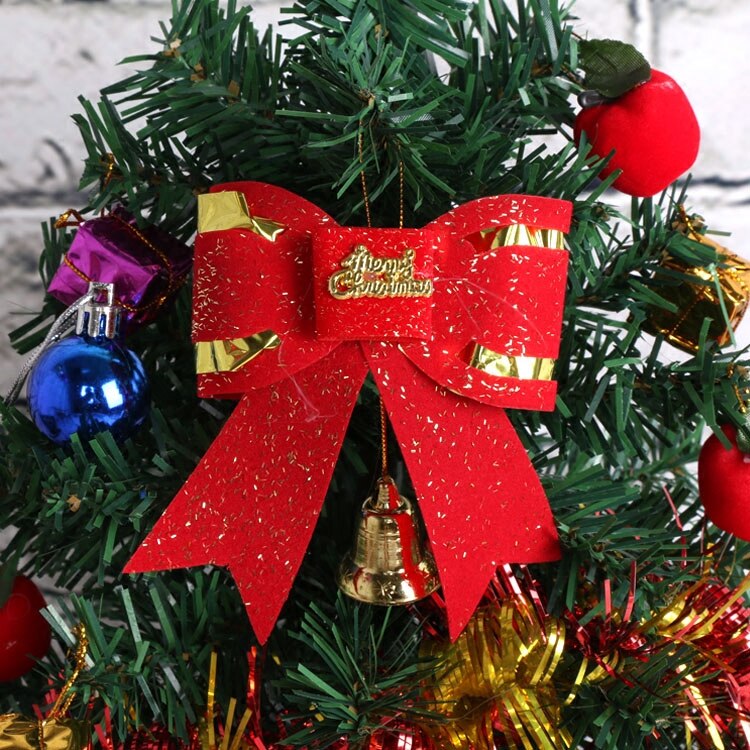 Mini christmas tree ornaments decor With LED Lights Small artificial decoration 60cm Year for kids home