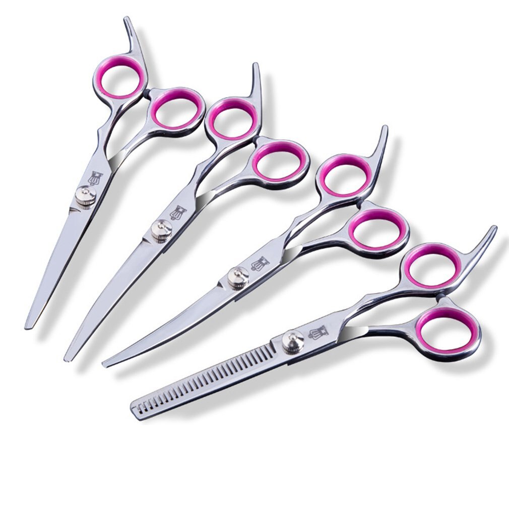 Pet Grooming Scissors Set 6 Inch Dog Scissors Trimming Shears Pet Grooming Tools Shearing Shears Haircut Set
