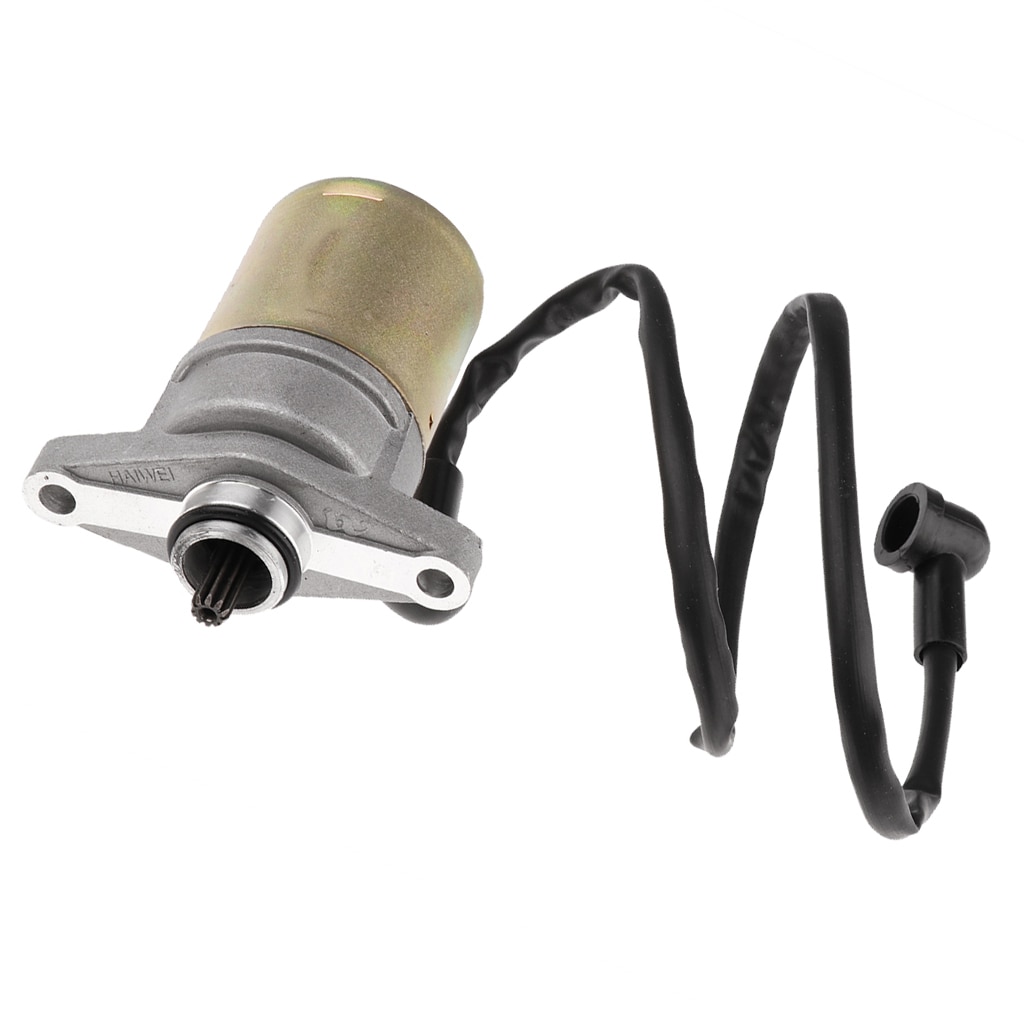 10 Tanden Elektrische Starter Motor Vervanging Voor GY6 2-Takt 49cc 50cc Motor Chinese Atv Scooter Bromfiets