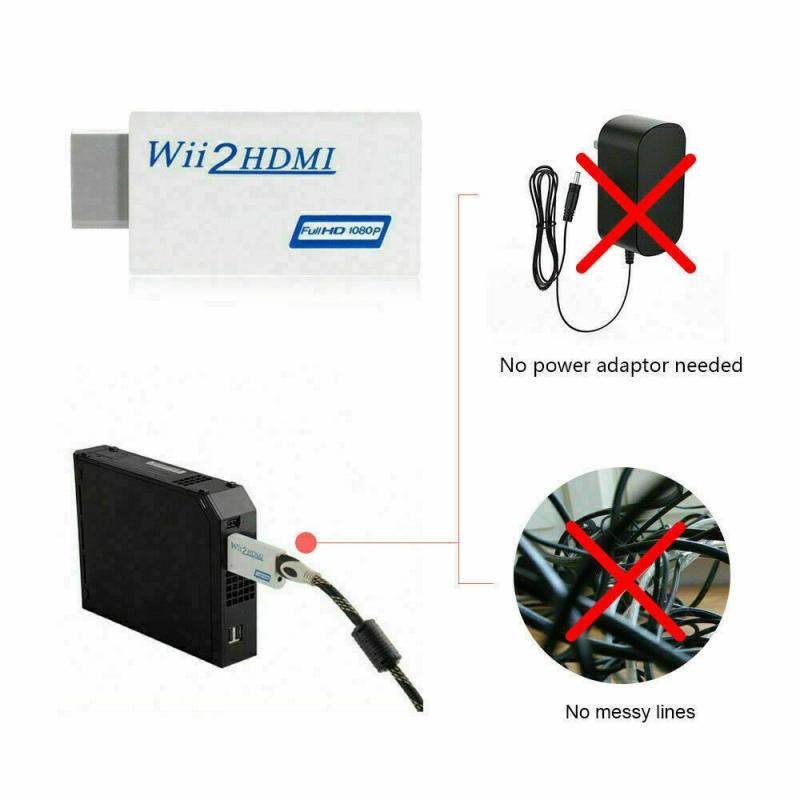 Universal 3 In 1 Multifunction Full HD 1080P Wii To HDMI Converter Adapter For Game HDTV Monitor Wii2HDMI Portable Converter