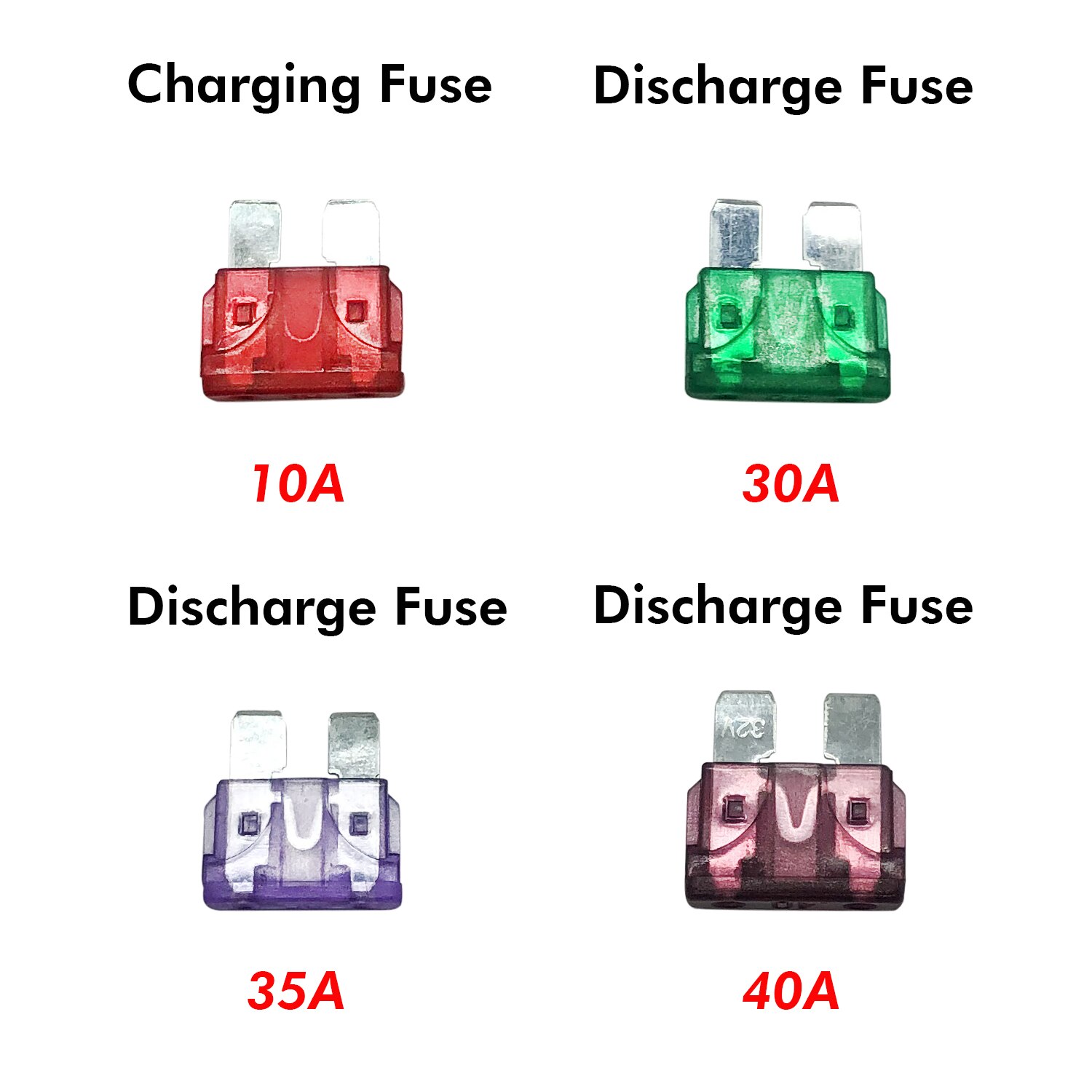 Okfeet Battery Fuse 10A 30A 35A 40A Battery Accessories Electric Bicycle Battery Installation Parts