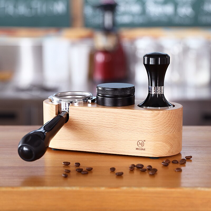Manuaalinen puu kahvi kotikahvi tarvikkeet peukalointiteline matto barista kahvi espresso peukalointi latte art kynä tamperiteline