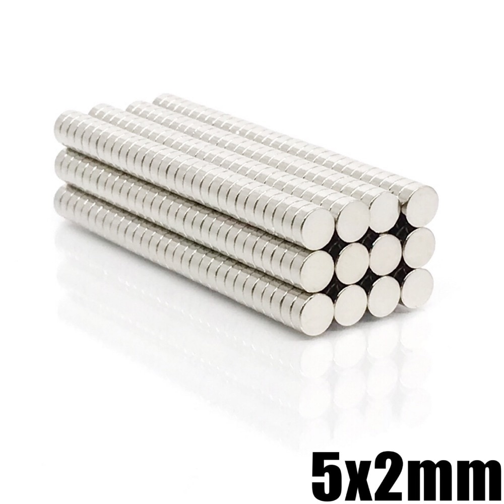 20/50/100/200/1000 stk. 5 x 2 superkraftig stærk bulk runde ndfeb neodym-skive magneter dia  n35 sjældne jordmagneter 5*2