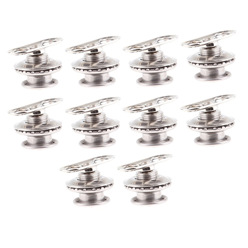 10pcs Boat Canvas Snap Canvas Turn Button Twist Lock 316 Stainless Steel