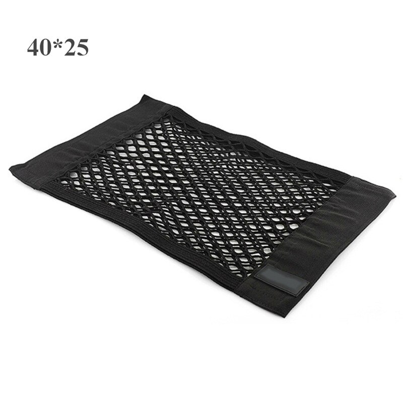 1pc netto i bagagerummet i bilens opbevaringsboks bagageholder bil klistermærker bagre stativer auto interiør lomme bil tilbehør: 40cm-25cm