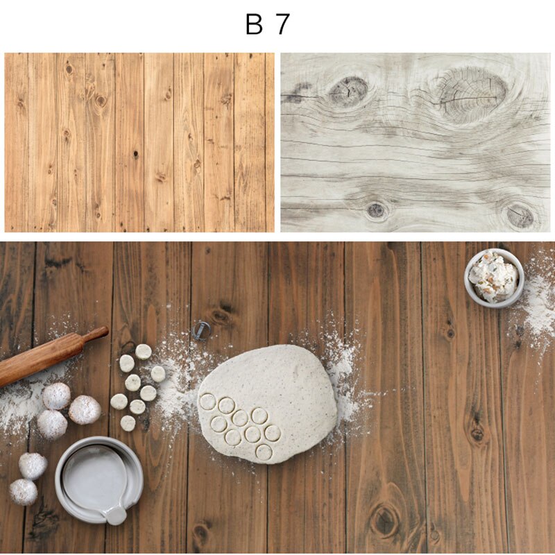 Double-sided Different HD Drawing Woodgrain Texture Photography Backdrop Board Shooting Background Paper Pad for Food Cosmetic
