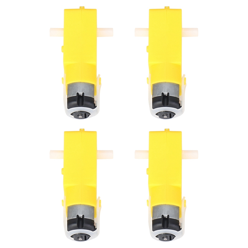 8 pcs for arduino smart car robot plastic tire wheel with  dc 3-6v gear motor