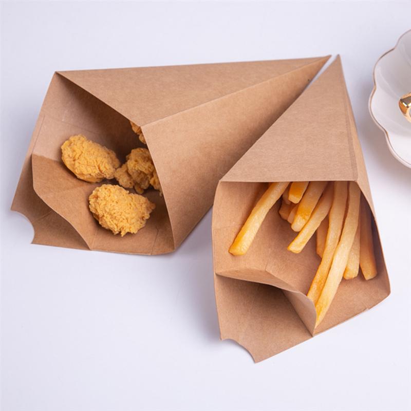 20 Pcs Portable Storage Box Kraft Paper Packing Box Biscuit Wrapping Box