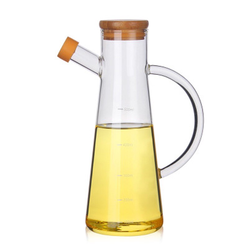 Olive Oil Vinegar Bottle Oil Cruet Soy Sauce Dispenser Leakproof Glass Bottles Vinegar Can Cruet Storage With Handle Seasoning