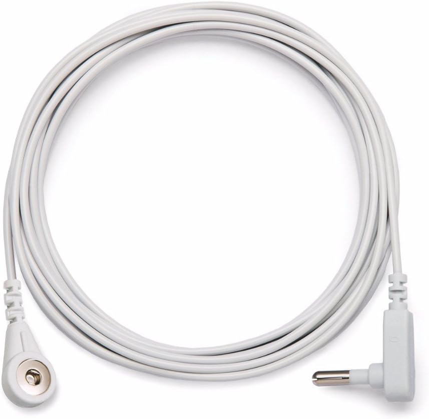 Grounding Cord Replacement Grounding Cable Accessories for Grounding Sheets Fits All Popular Brands White 15 Feet White Mat: Default Title