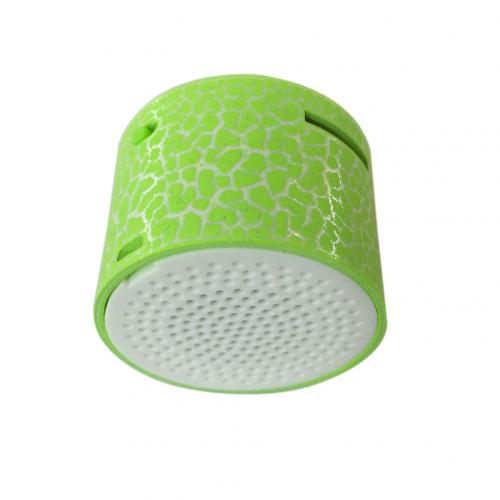 Mini Speakers 3.5mm Plastic Portable USB Crack Pattern Mini Stereo Speaker Sports Wireless MP3 Speakers ourdoor Portable: Green