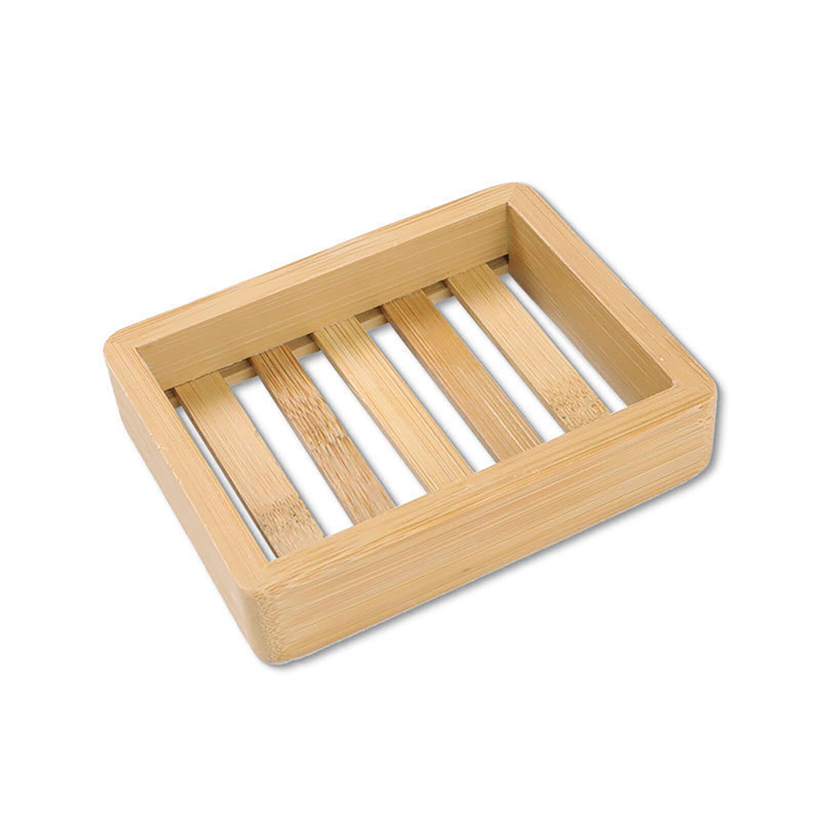 1Pc Milieuvriendelijke Natuurlijke Bamboe Hout Zeep Lade Badkamer Douche Zeep Lade Schotel Opslag Stand Zeephouder Badkamer Producten #35: L