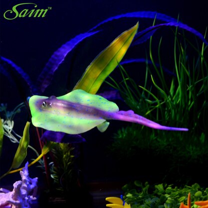 Faux poisson d'aquarium plat coloré, accessoires décoratifs pour la maison, accessoires décoratifs, Aquarium: green