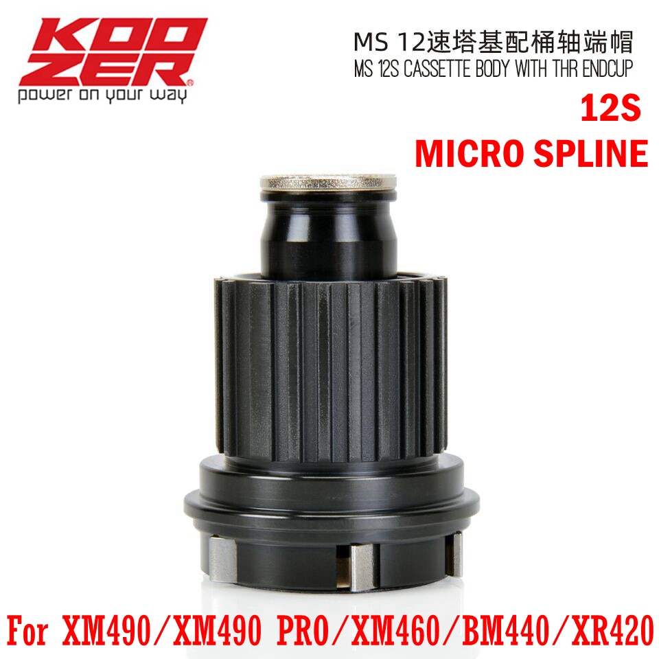 Koozer Micro Spline 12S freehub XM490 BM440 PRO MTB Bicycle Hubs Converters Mountain Bike Hubs End Cap Adapter 8 9 10 11Speed XD