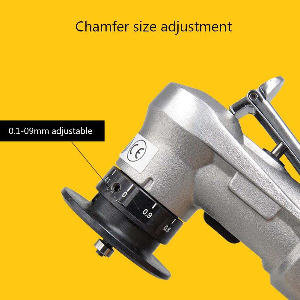 Mini Pneumatische Afkanten Machine Ontbramen 45 Graden Arc Afschuining Verstelbare Diepte Draagbare Metalen Handheld Beveling Trimmen Tool