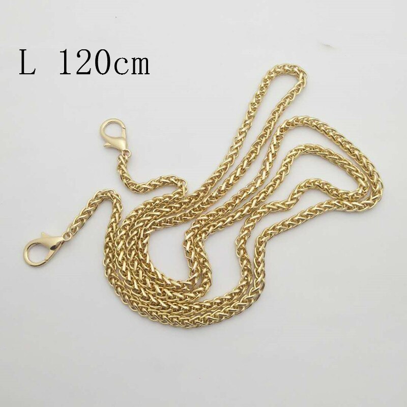 Väskor för kvinnor guld akryl låda geometri clutch kvällsväska kedja kvinnor handväska för fest axelväska bröllopsdejting: Bara gyllene kedja