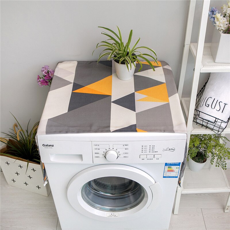 Household Dust-proof Cover Cotton Washing Machine Covers Tumble Dryer Laundry Gadgets Pocket Organizer Product Accessories Stuff