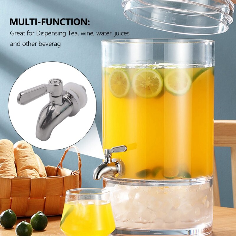 2X Stainless Steel Faucet Tap Draft Beer Faucet for Home Brew Fermenter Wine Draft Beer Juice Dispenser Drink