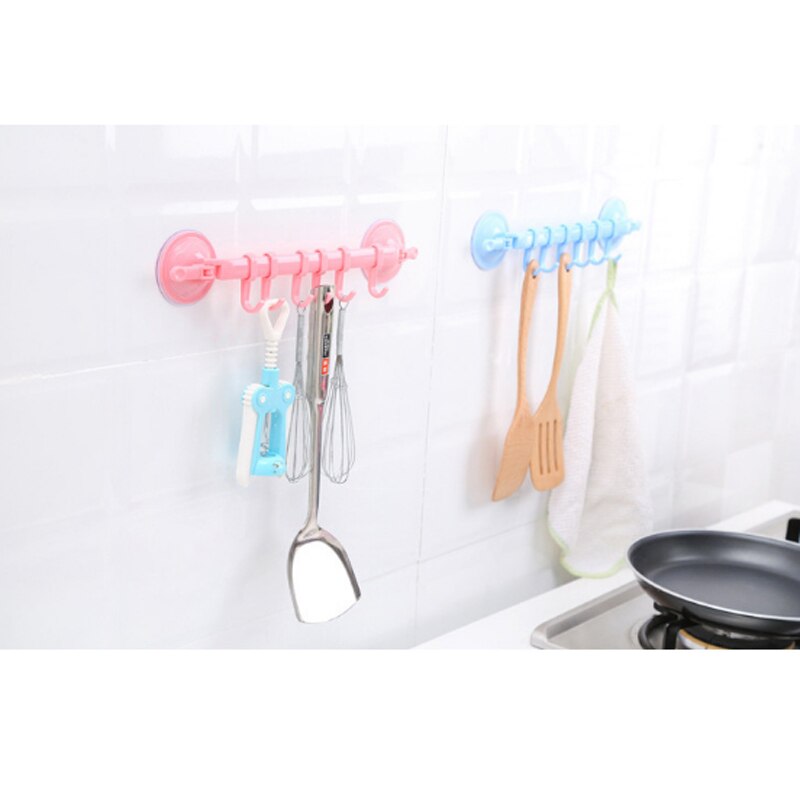 Badrum köksverktyg justerbart krokställ dubbel sugkopp handduksställ hängande hyllor krokhållare lås typ sugkrok
