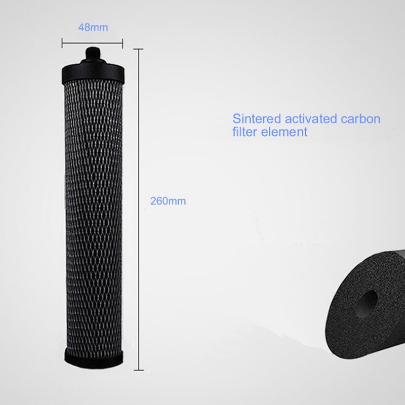 Filtersets voor desktopwaterzuiveraars, actief kool- en keramisch filter, voor waterzuiveraars met 3 niveaus/filteronderdelen