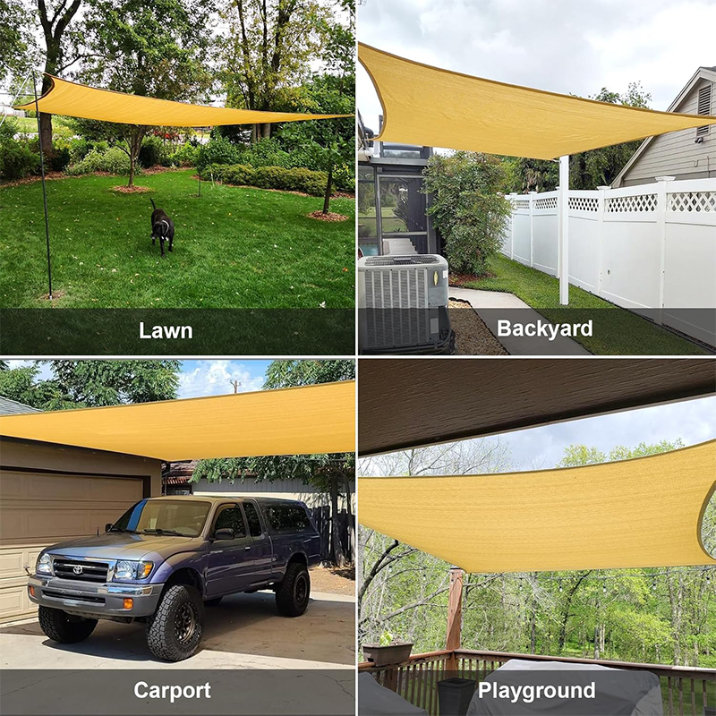 Outdoor Shade Mesh Balcony Cover Privacy Garden Layout Shadow Awning Sail Exterior Terrace Camping Tent Travel Decorations Fence