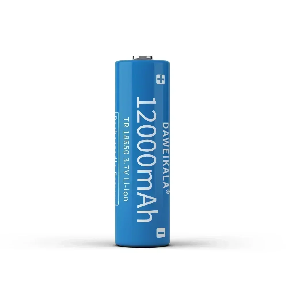 3,7 V, 18650, 12000mAh capacidad, batería recargable iones litio para linterna, batería antorcha + cargador