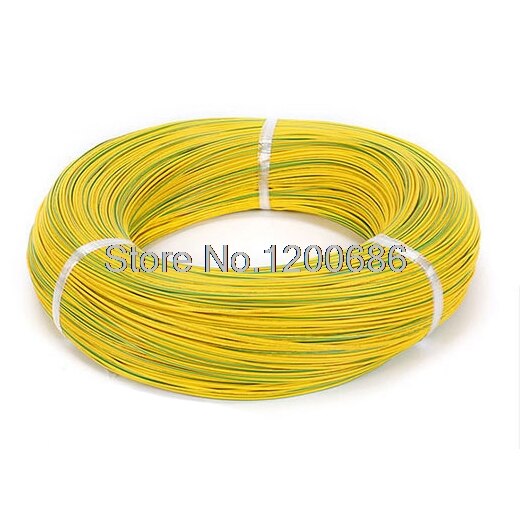 10 Meters UL1007 Elektronische Draad 20awg geel-groen PVC Elektronische Draad Elektronische Kabel UL Certificering