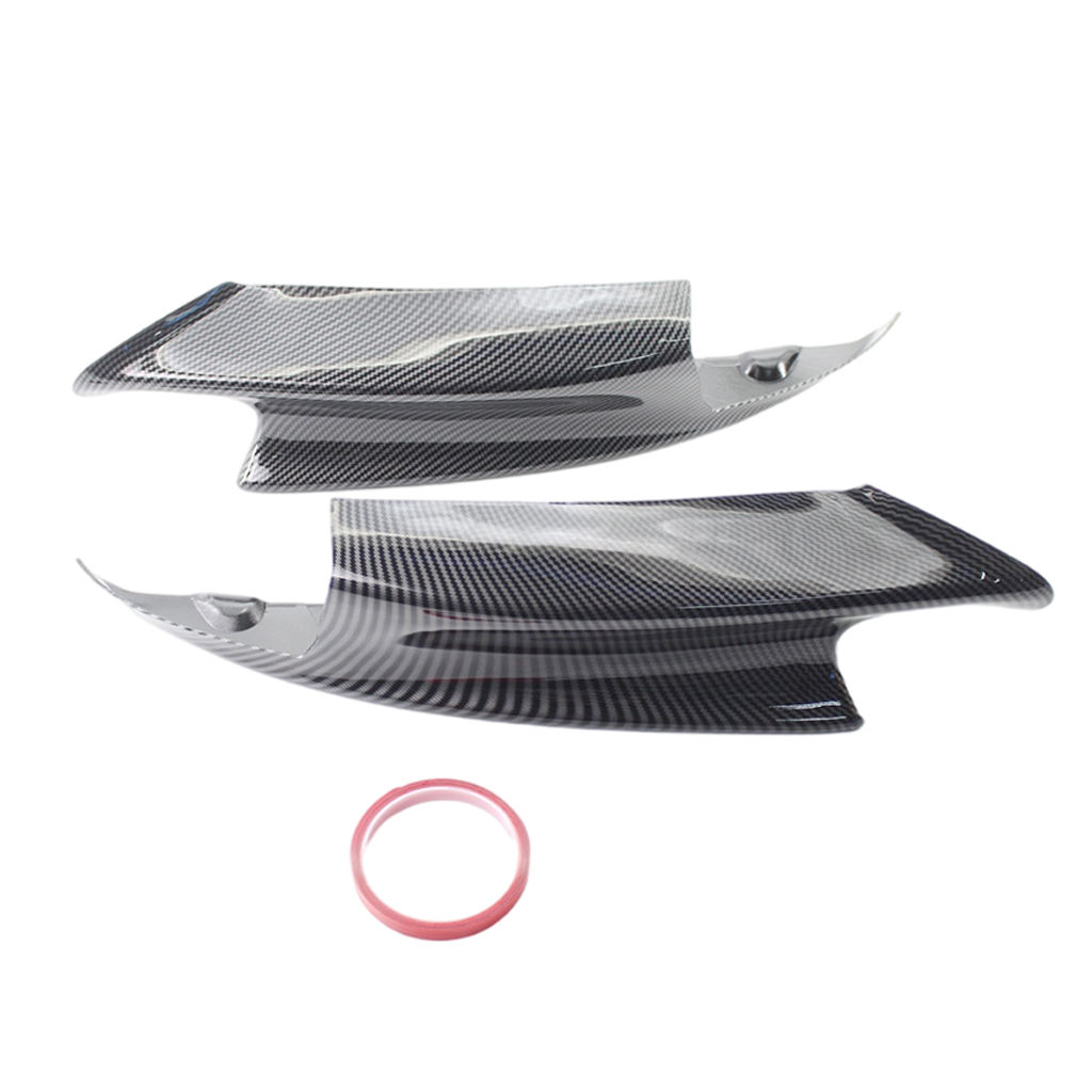 1Pair Car Front Splitter Bumper Spoiler Lip Replacement for BMW E90 E92 E92 M3 Accessories: Carbon Fiber