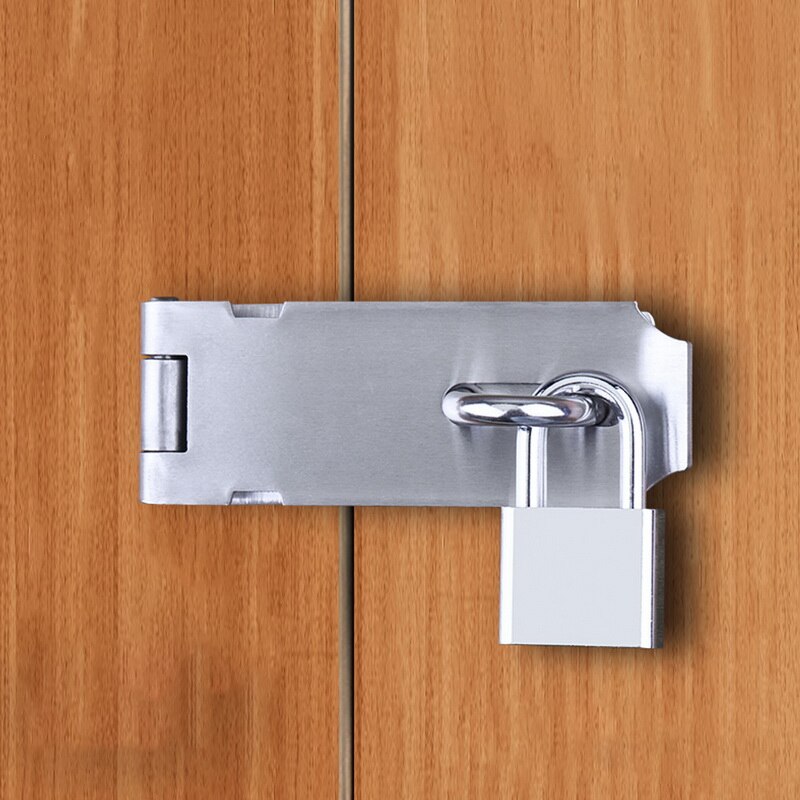 Padlock Hasp Door Clasp Hasp Latch Lock Stainless Steel Hasp and Staple with Screws for Door Window Cabinet sales door lock