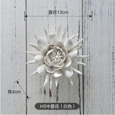Væg blomsterfad boligindretning vintage håndværk epiphyllum dekorativ porcelæn dekorativ tallerken håndværk værelse dekoration figur: H
