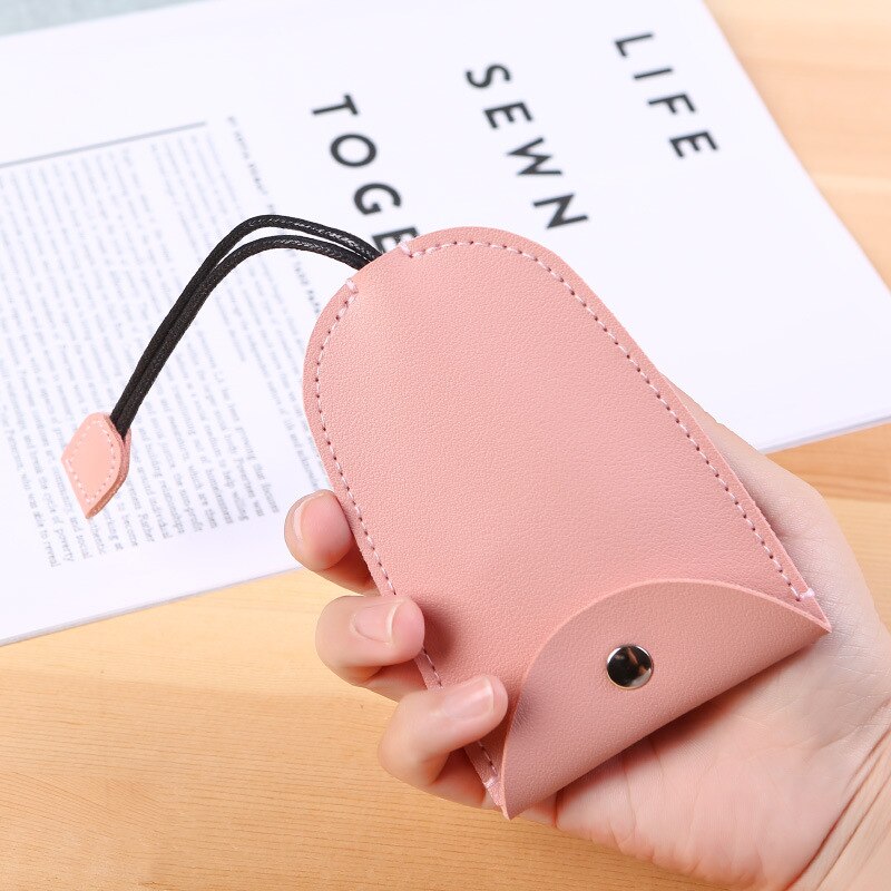 Car Key Case Smart Keychain Wallets For Women Mini Key Bag Organzier Key Wallet Car Key Pouch Pull Key Cover Key Holder: Pink