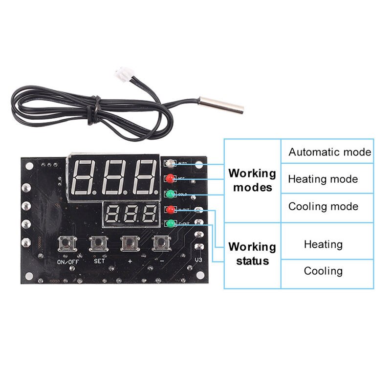 Xh-W1504 Tec Halfgeleider Koeler Thermostaat Automatische Constante Temperatuur Controller Bit Controle Module