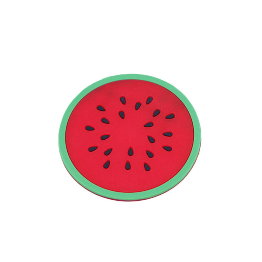 Dalbana färgglada fruktform silikon kopp pad slip isolering pad kopp mat pad drink hållare porslin placemat 6 stil: 5